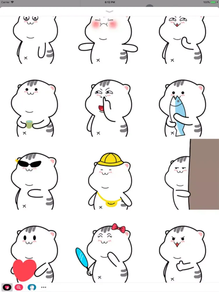 Funny Kitten Animated Stickers iPad  Screenshots