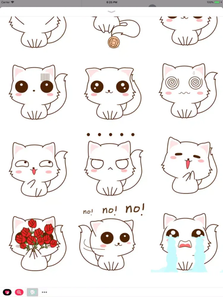 Funny Kitty Animated Stickers iPad  Screenshots