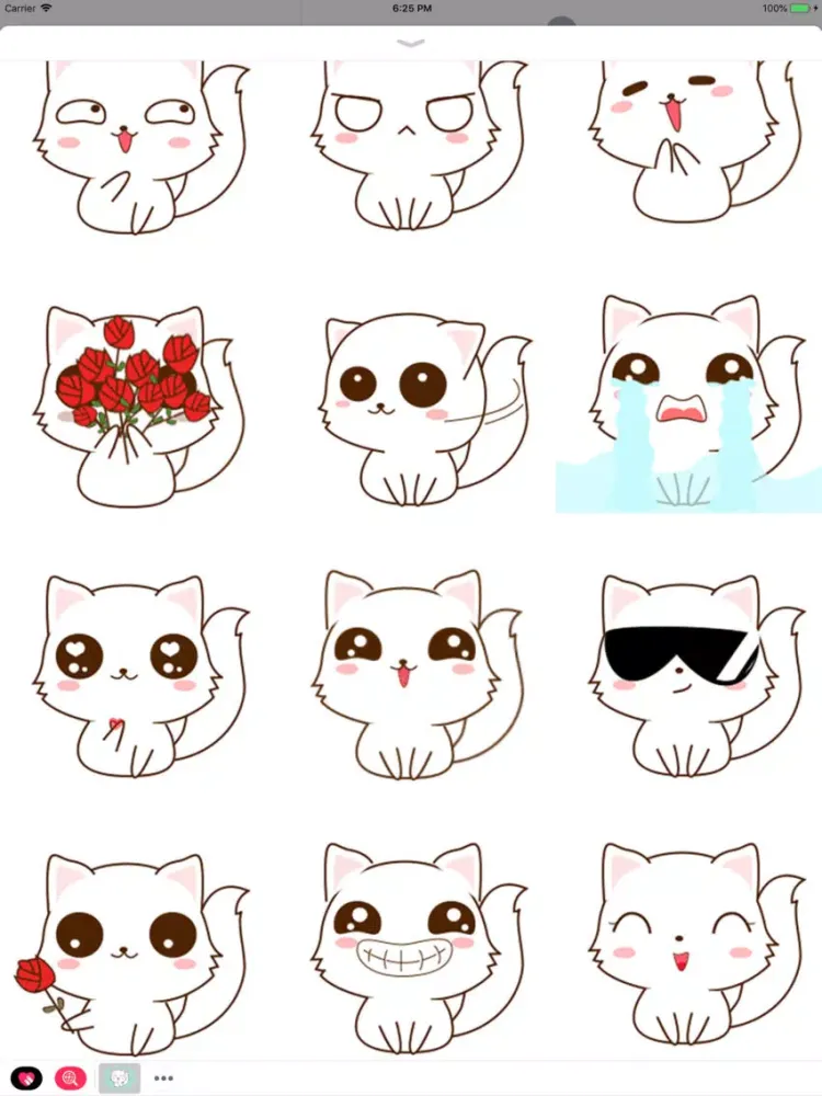 Funny Kitty Animated Stickers iPad  Screenshots