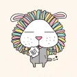 Lion Rabbit Animated Stickers