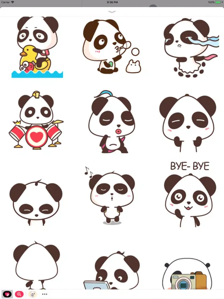 Capturas de pantalla de Little Bear Animated Stickers iPad 