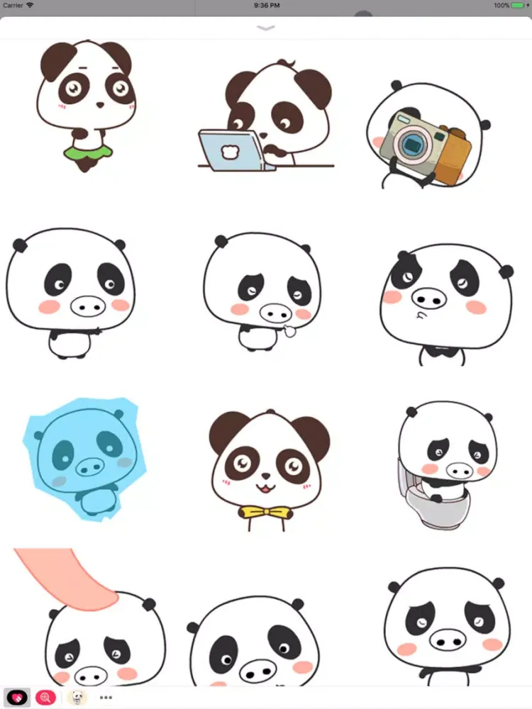 Capturas de pantalla de Little Bear Animated Stickers iPad 