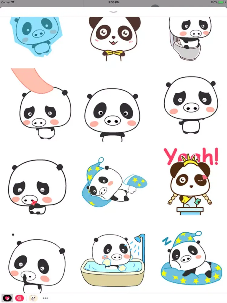 Capturas de pantalla de Little Bear Animated Stickers iPad 