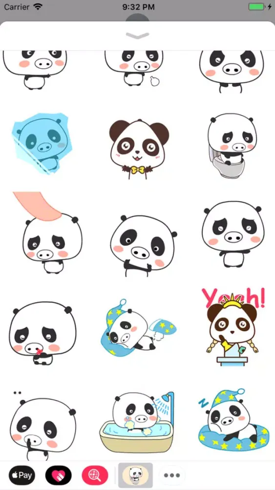 Capturas de pantalla de Little Bear Animated Stickers