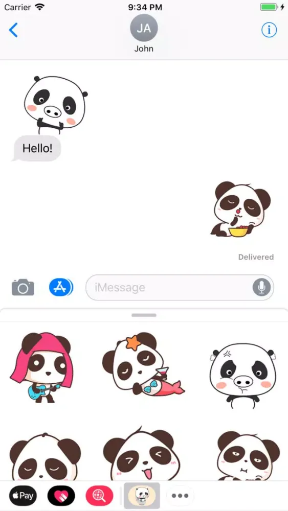 Capturas de pantalla de Little Bear Animated Stickers