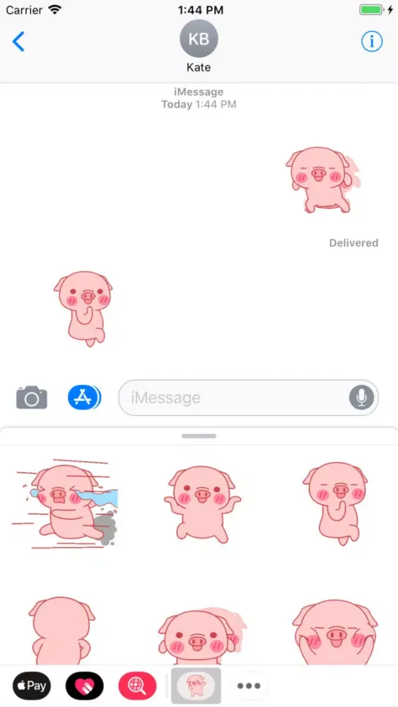 Screenshot di Mini Pig Animated Stickers 2