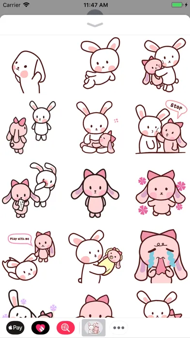 Zrzuty ekranu Pink and White Rabbit Animated