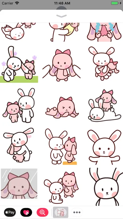 Zrzuty ekranu Pink and White Rabbit Animated