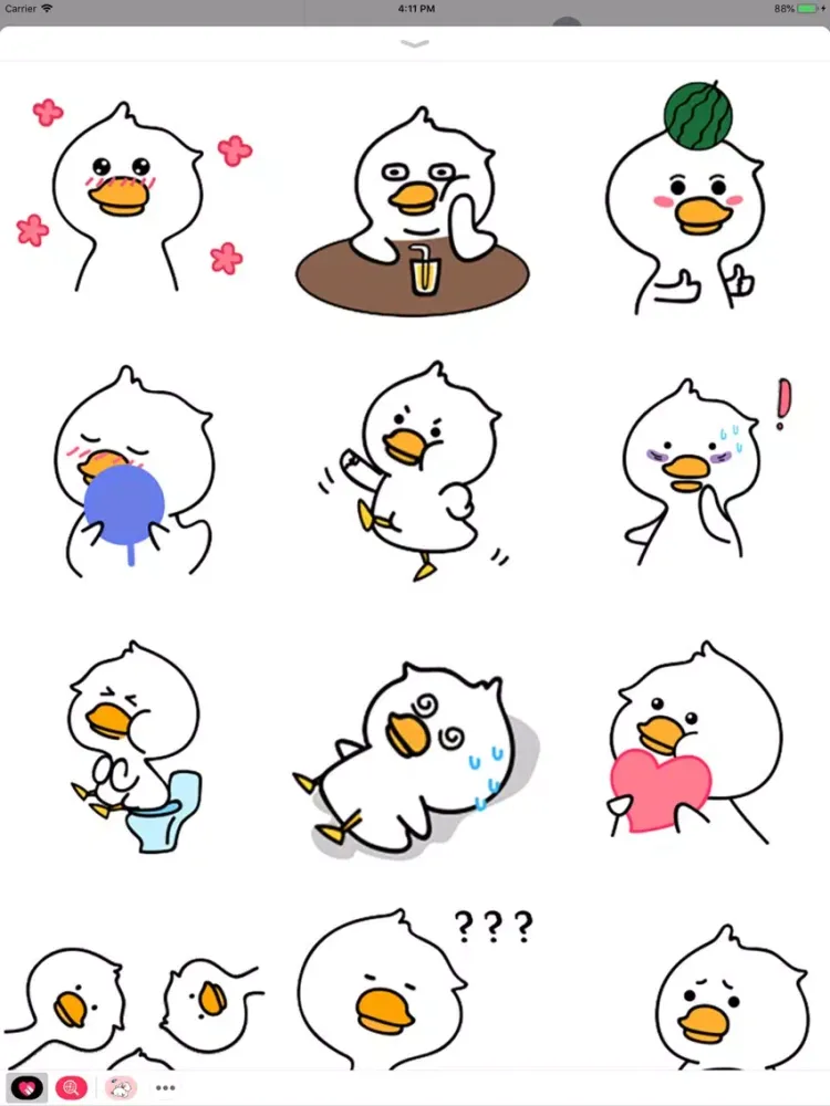 Zrzuty ekranu Nimo Duck Animated Stickers iPad 