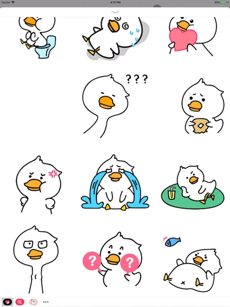 Zrzuty ekranu Nimo Duck Animated Stickers iPad 
