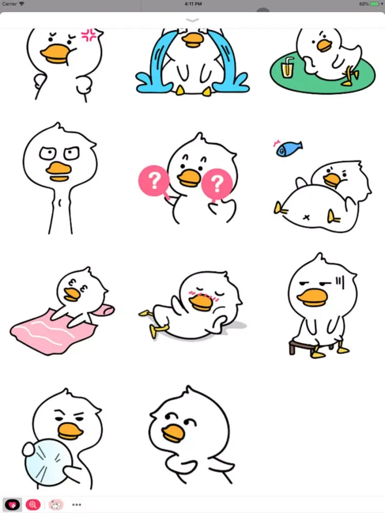 Zrzuty ekranu Nimo Duck Animated Stickers iPad 