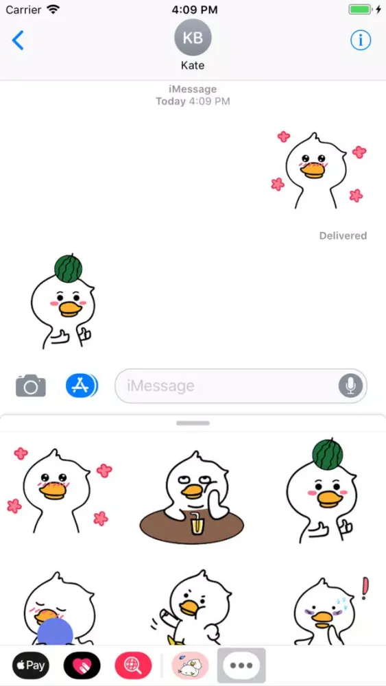 Zrzuty ekranu Nimo Duck Animated Stickers