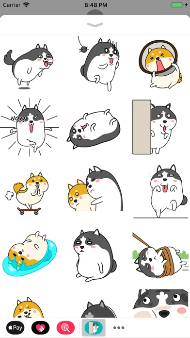 تصاویر Fat Dog Animated Stickers