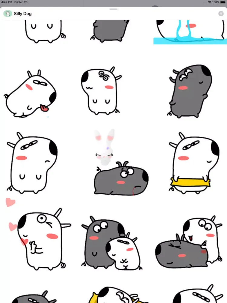 Silly Dog Animated Stickers iPad  سکرین شاٹس