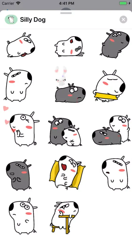 Silly Dog Animated Stickers سکرین شاٹس