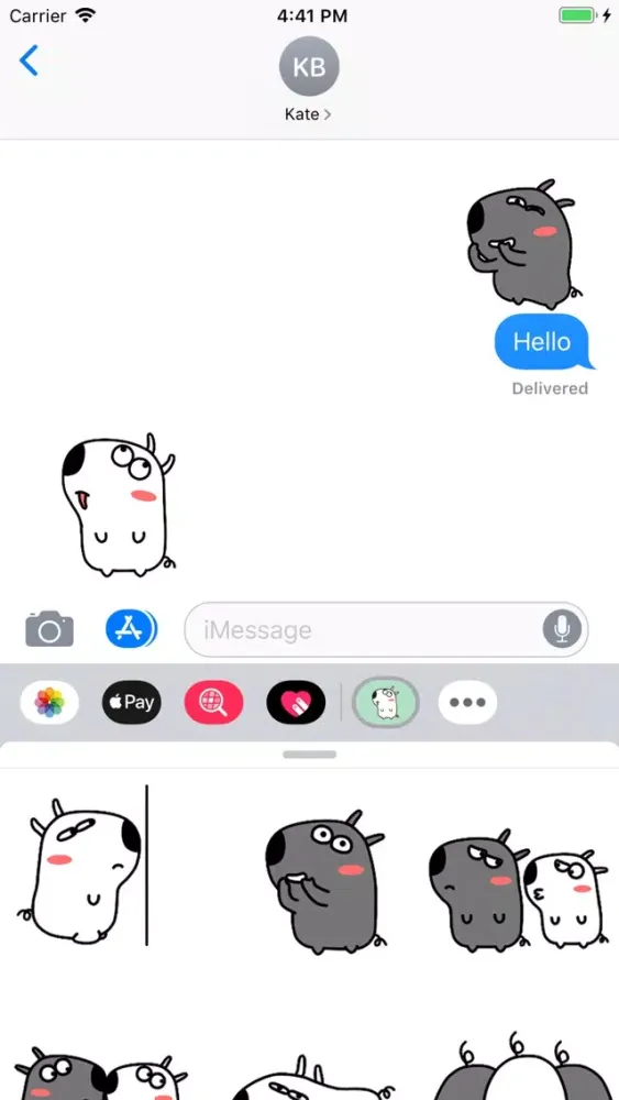 Silly Dog Animated Stickers سکرین شاٹس