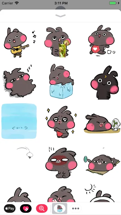 Capturas de pantalla de Summer Bunny Animated Stickers