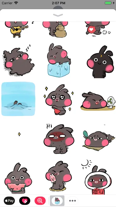 Capturas de pantalla de Summer Bunny Animated Stickers