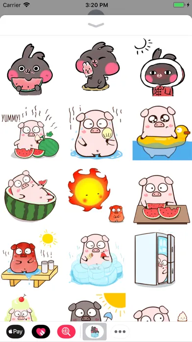 Capturas de pantalla de Summer Bunny Animated Stickers