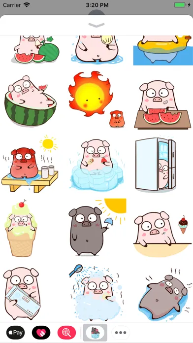 Capturas de pantalla de Summer Bunny Animated Stickers