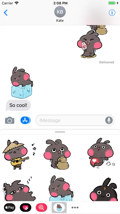 Capturas de pantalla de Summer Bunny Animated Stickers