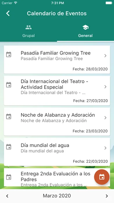 Captures d'écran de MiCentro Agenda Pequeñín