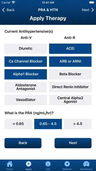 PRA and HTN Screenshots