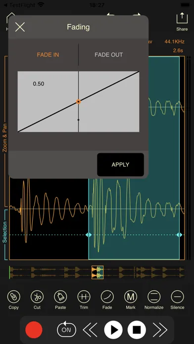 Capturas de pantalla de Wavebox Audio Editor