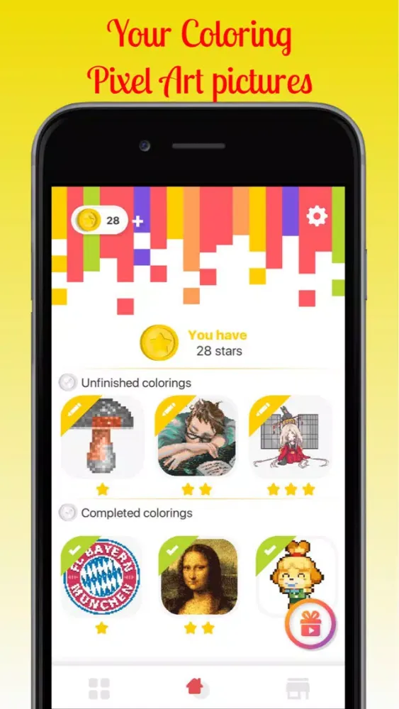Pixel Art Coloring By Numbers Ekran Görüntüleri