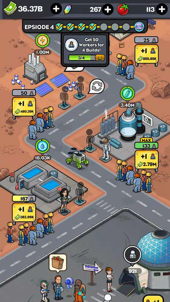 Tangkapan layar Idle Mars