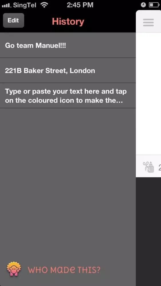 Screenshot di LargeType - full screen text