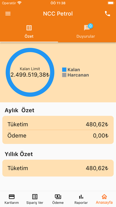 NCC Petrol Ekran Görüntüleri