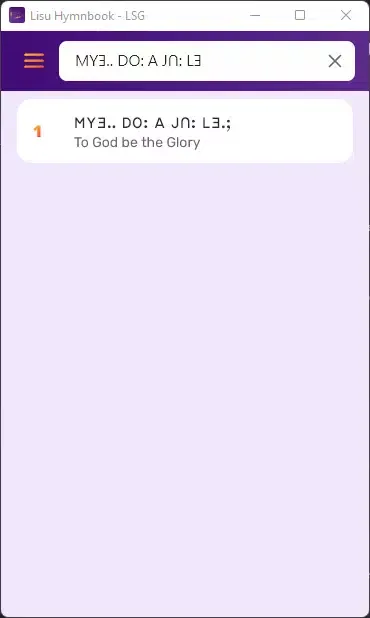Lisu Hymnbook (LSG)應用截圖