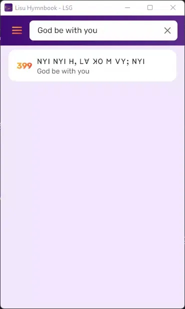 Lisu Hymnbook (LSG)應用截圖