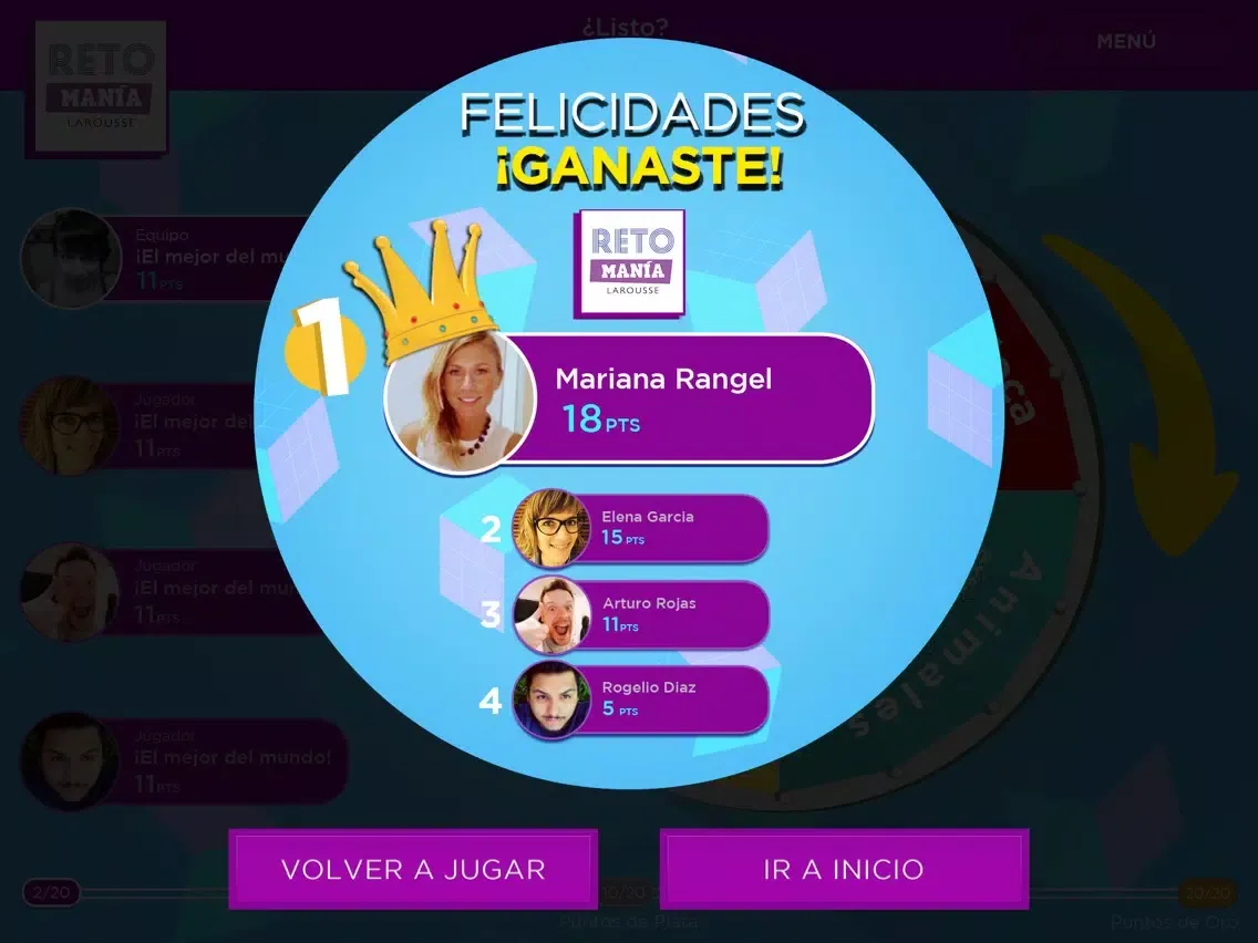 RetoManía Larousse iPad  스크린샷