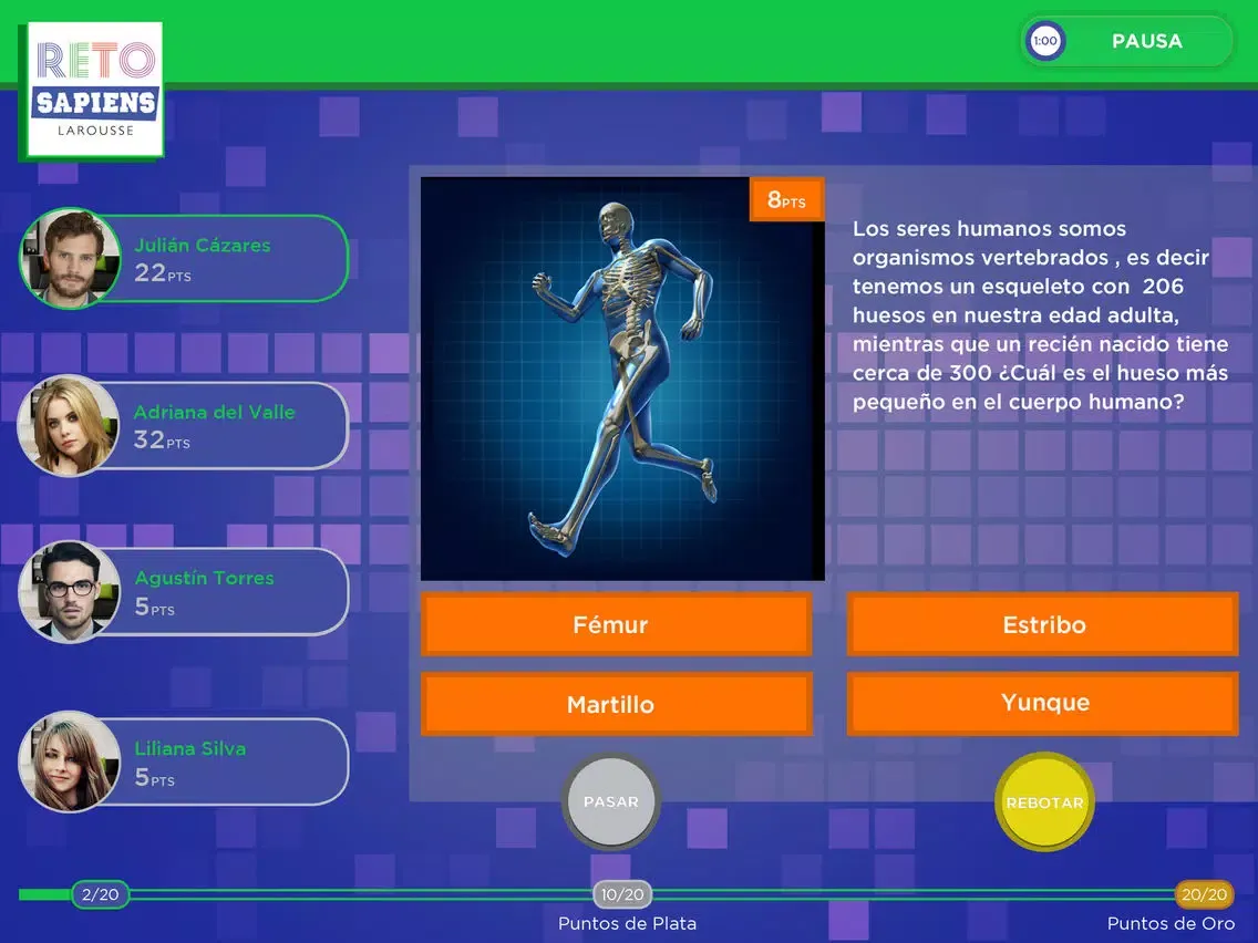 Capturas de pantalla de RetoSapiens Larousse iPad 