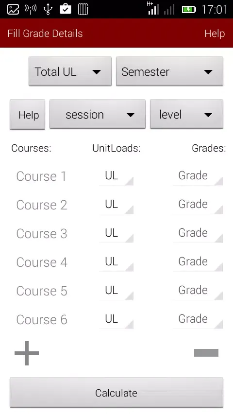 GP Calculator Ladoke Uni スクリーンショット