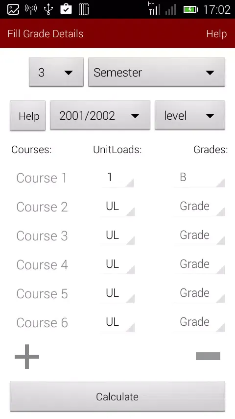 GP Calculator Ladoke Uni スクリーンショット