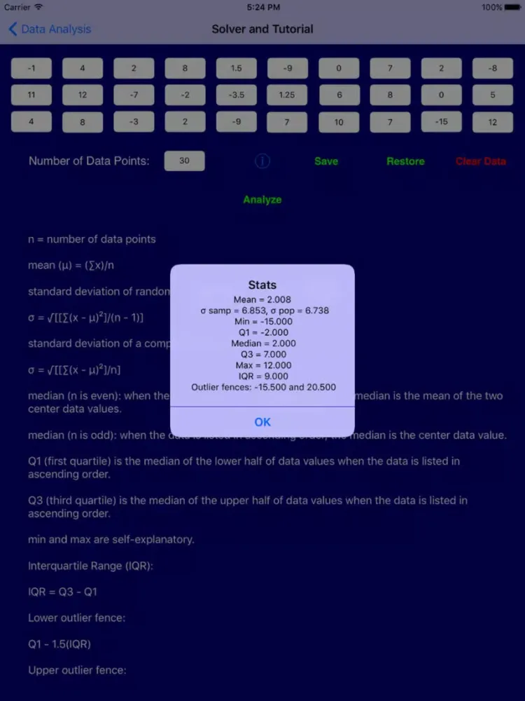 صور Statistics Pro iPad 