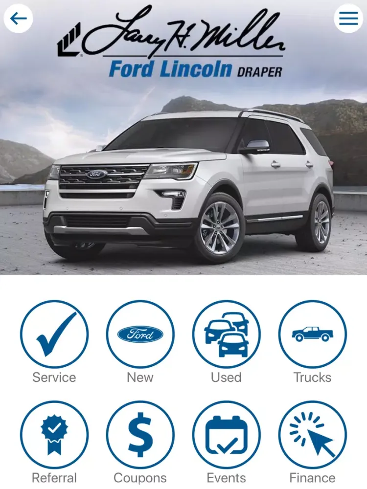 Capturas de tela do Larry H. Miller Dealerships iPad 