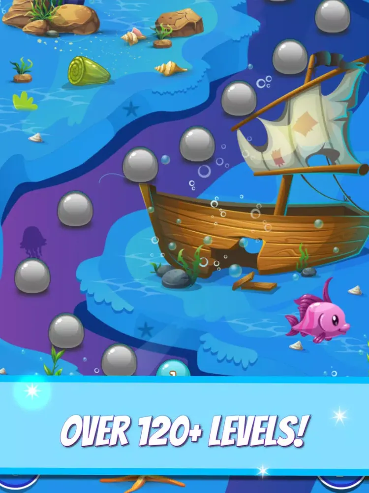 Ocean Fish Hunt Bubble Shooter iPad 應用截圖