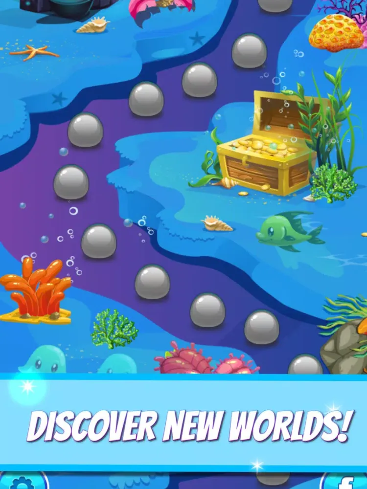 Ocean Fish Hunt Bubble Shooter iPad 應用截圖