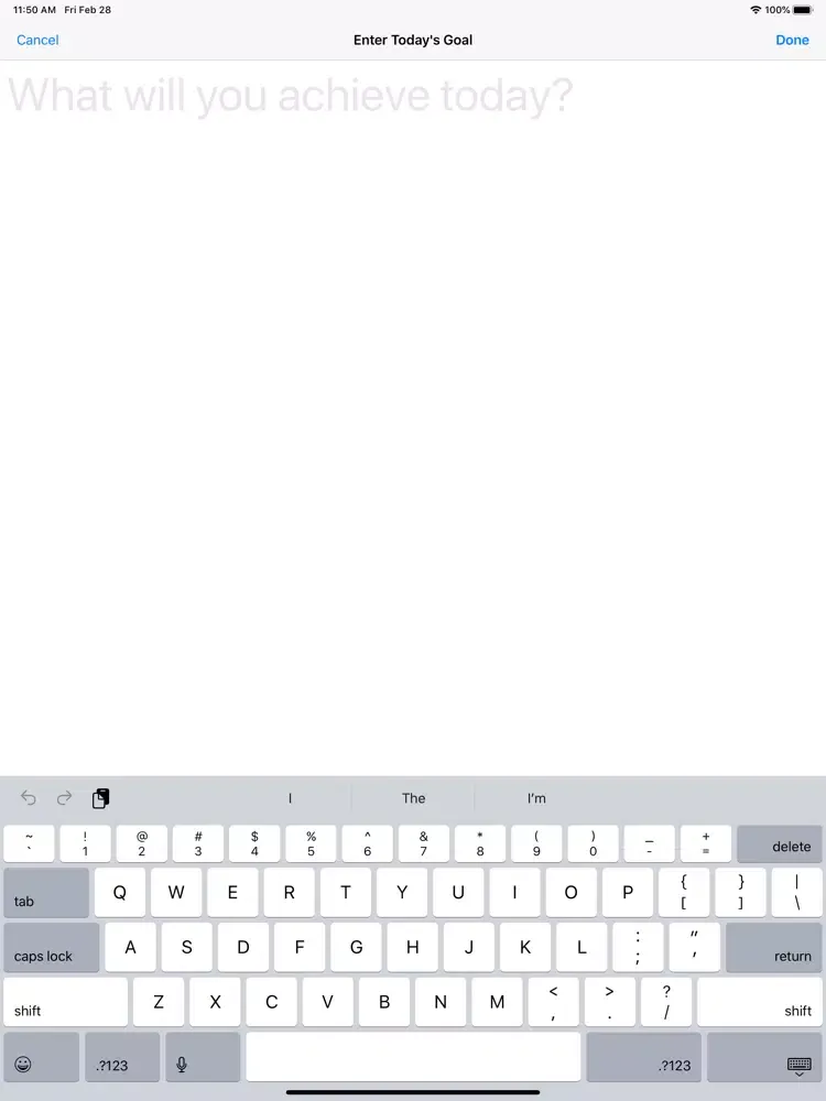 Capturas de tela do 1Goal iPad 