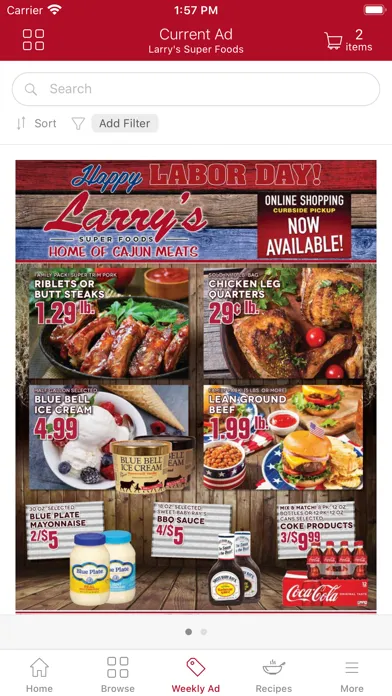 Capturas de pantalla de Larry's Super Foods