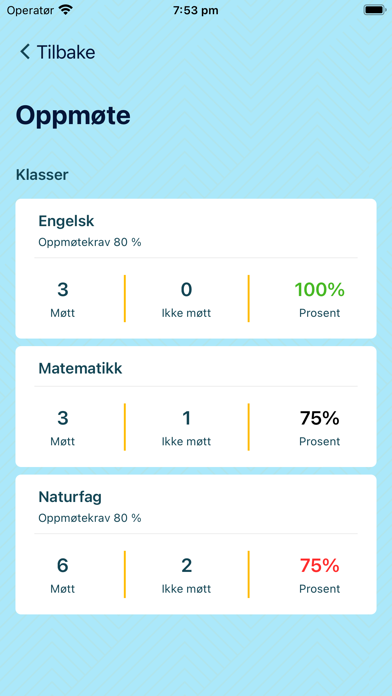 NOA Notice Of Attendance Screenshots