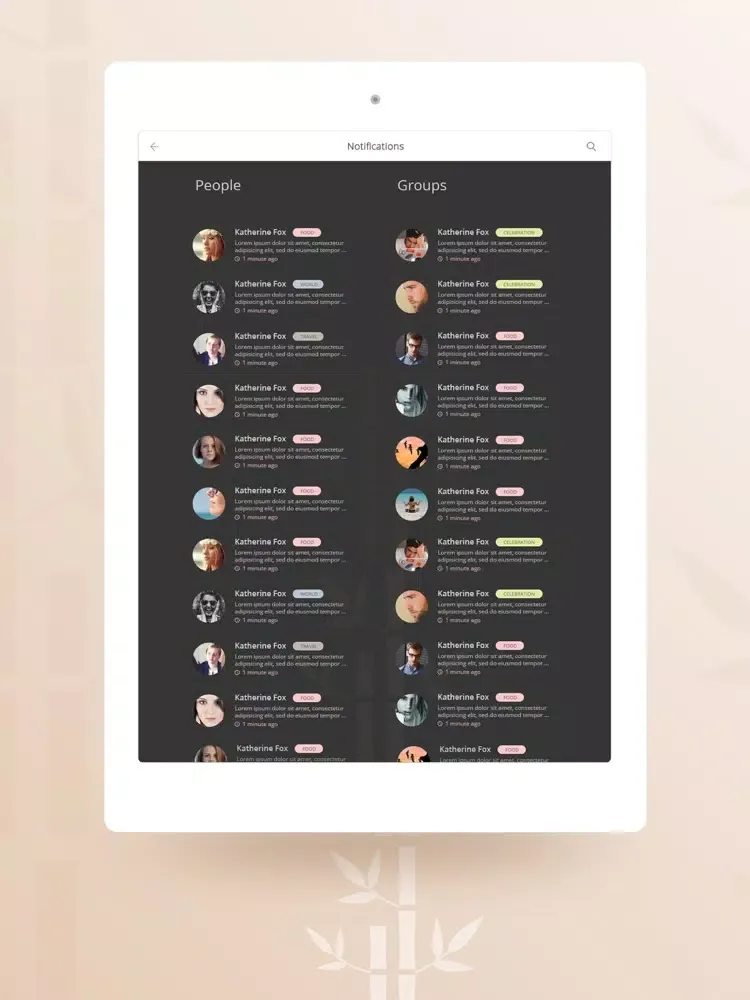 eDiary App iPad  Screenshots