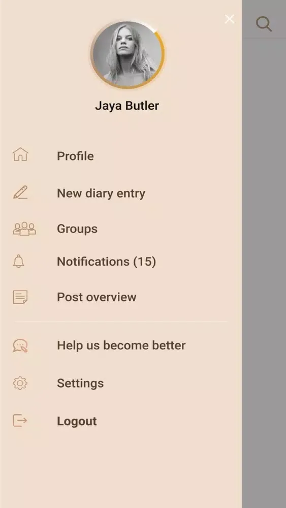 eDiary App Screenshots
