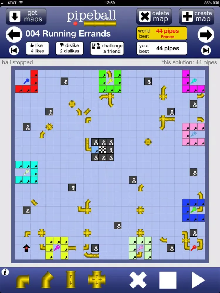 تصاویر Pipe Ball Free iPad 