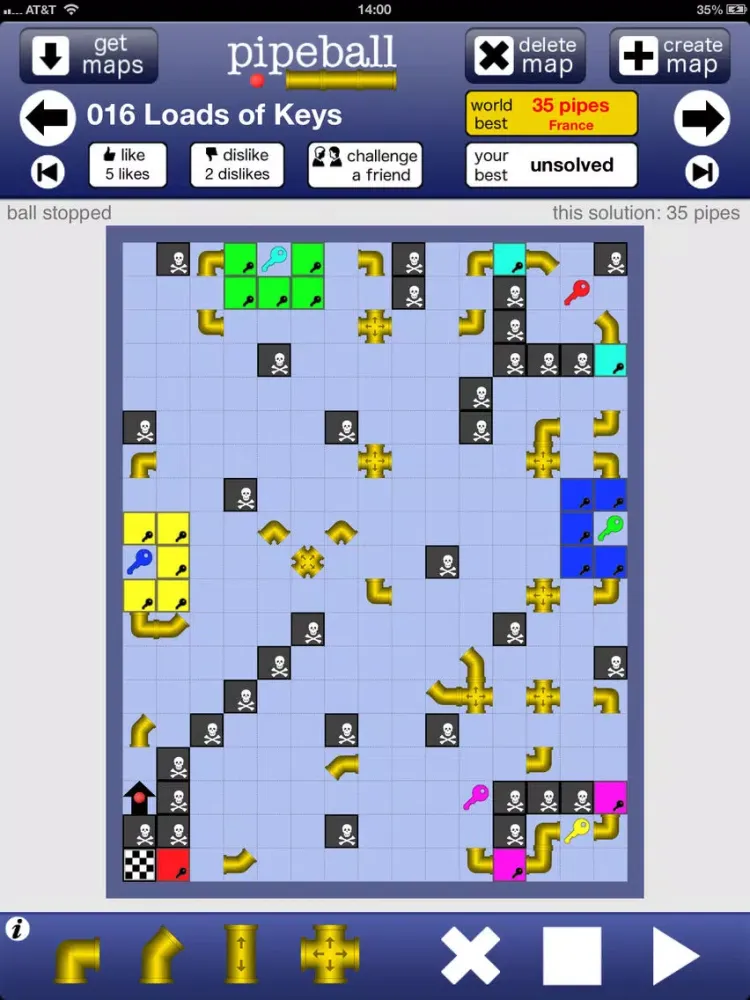 تصاویر Pipe Ball Free iPad 
