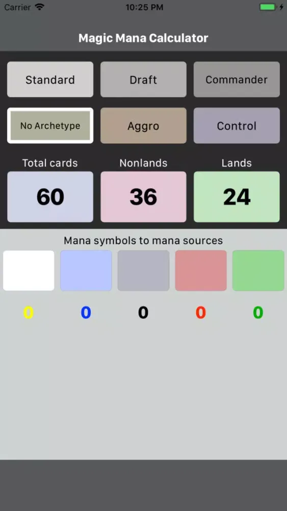 Magic Mana Calculator应用截图